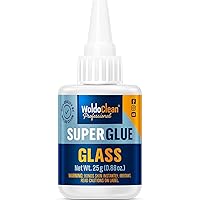 Super Glue for Glass for All Types of Glass 25g - Medium Viscosity cyanoacrylate Adhesive