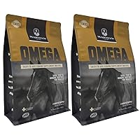 Majesty's Omega Wafers - Superior Horse / Equine Skin, Coat, and Immune Support Supplement - Omega 3, 6, 9, and Biotin (Regular, 2 Pack(120 Count Total))