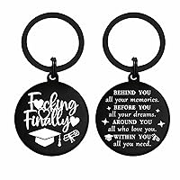 Gezxin2024 Graduation Keychain Class of 2024 Gifts for Law School Police Graduate-Funny High Middle School College Grad