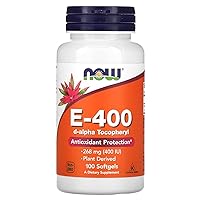 Now Foods - Vitamin E D Alpha Tocopheryl Acetate 400 IU - 100 Softgels