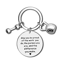 Fitness Instructor Gift Appreciation Keychain Thank You Gift for Fitness Coach Fitness Trainer Gift Workout Coach Appreciation Gifts Employee Coworker Retirement Gift Fitness Coach Thank You Keychain