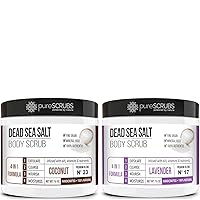 pureSCRUBS Coconut Dead Sea Salt Scrub + Lavender Body Scrub