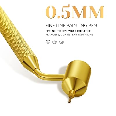 Fine Line Fluid Writer Paint Applicator Pen | Precision Touch Up Paint |  Perfect For Rock Chips and Scratch Repair | .5mm Tip Brass Construction