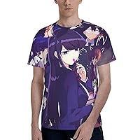 Anime Komi Can't Communicate Collage Men's 3D Printing Summer Tee Comfort O-Neck Short Sleeve Tshirt