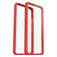 OtterBox Galaxy A52/Galaxy A52 5G Prefix Series Case - POWER RED (CLEAR/CHERRY TOMATO), ultra-thin, pocket-friendly, raised edges protect camera & screen, wireless charging compatible
