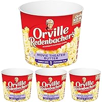 Orville Redenbacher's Movie Theater Butter Popcorn Tub, 3.9 Ounce (Pack of 4)