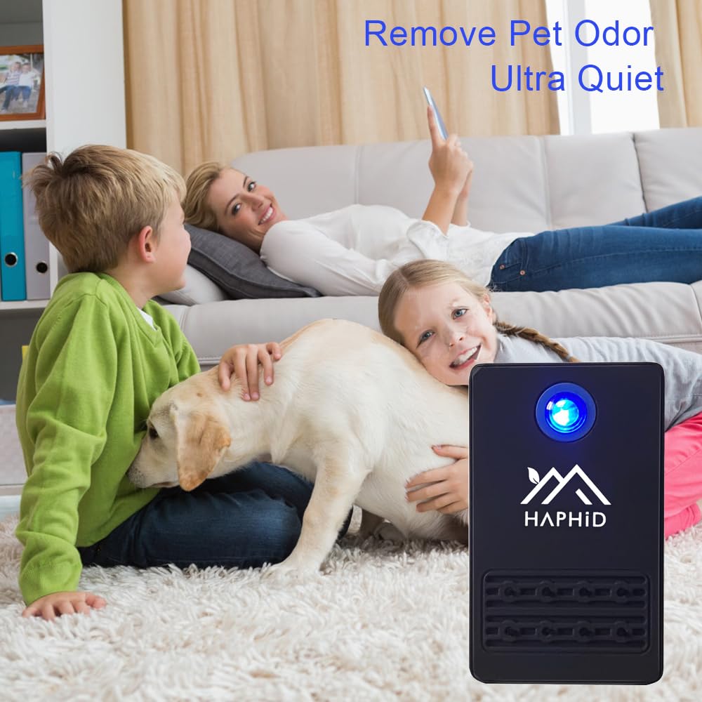 HAPHID Ionizer Air Purifier Plug In with Highest Output - Up to 40 Million Anions/Sec, Clean:Odors,Pets Smell Etc(6-Pack)