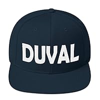 Duval Hat (Embroidered Snapback Flat Bill Cap) Jacksonville Fan Gear, Duval Til We Die
