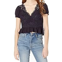 Free People Womens Sweet Roses Pullover Blouse