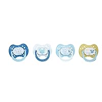 Disney Mickey Mouse (Next Adventure Print) Pacifiers, 4 Pack, 0-6 Months Baby Girls and Boys, BPA Free Silicone Dishwasher Safe Binkies