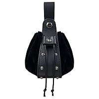 Vintage Portable Belt Pouch Medieval Drawstring Bag Cosplay Dices Bag Leather Coin Purse Waist Pack Leather Belt Pouch Portable Purse Lightweight And Portable Bag For Daily Use