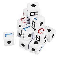 16 Pcs Left Right Center Dice, 16mm Standard Size 6 Sided Left Right Center Dice Game for Left Right Center Game Dice Games Accessorie (Simple Version)