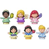 Little People Toddler Toys Disney Princess Gift Set with 6 Character Figures for Preschool Pretend Play Ages 18+ Months (Amazon Exclusive)