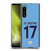 Head Case Designs Officially Licensed Manchester City Man City FC Kevin De Bruyne 2022/23 Players Home Kit Soft Gel Case Compatible with Sony Xperia 5 IV