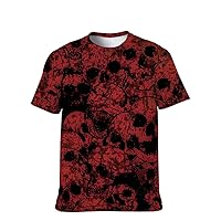 Mens Cool-Tee Funny-Graphic T-Shirt Vintage-Novelty Skull Short-Sleeve: Softstyle Shirts Comfortable Summer Stylish Country