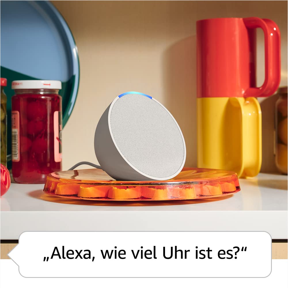 Wir stellen vor: Echo Pop | Kompakter und smarter WLAN- und Bluetooth-Lautsprecher mit vollem Klang und Alexa | Anthrazit