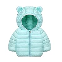 Youth Coat Boys Toddler Kids Baby Boys Girls Winter Warm Jacket Solid Coats Outerwear Boys Snow Coat Size 6
