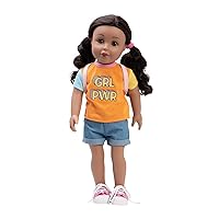 Amazon Exclusive Amazing Girls Collection, 18” Realistic Doll with Changeable Outfit and Movable Soft Body, Birthday Gift for Kids and Toddlers Ages 6+ - Musical Girl Sienna