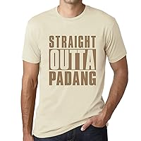 Men's Graphic T-Shirt Straight Outta Padang Eco-Friendly Limited Edition Short Sleeve Tee-Shirt Vintage Birthday
