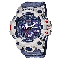 Top Luxury Watches Men Military Watch Digital Waterproof Sports Dual Dispaly Quartz Wristwatch Male Clock