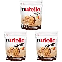 Nutella Biscuits, Hazelnut Spread With Cocoa, Sandwich Cookies, 20-Count Bag (Pack of 3)