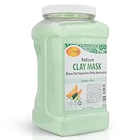Cucumber & Melon Clay Mask, Detoxifying and Hydrating, Made with Natural Bentonite Clay and Infused with Hyaluronic Acid, Amino Acids, Panthenol and Comfrey Extract - 128oz Gallon