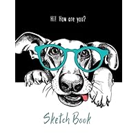 Cute Dog Sketchbook: 120 Page, A4 sketchbook for Drawing, Art, Painting