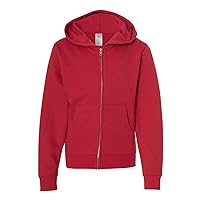 ITC-Youth Midweight Hooded Sweatshirt-SS4001YZ-XL-Red