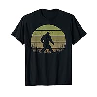 Vintage Sasquatch Bigfoot Retro Sunset Squatch Hunter Lover T-Shirt