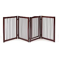 360 Configurable Freestanding Dog Gate with Door for Home