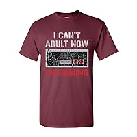 I Can't Adult Now I'm Gaming Controller Gamer Funny DT Adult T-Shirt Tee