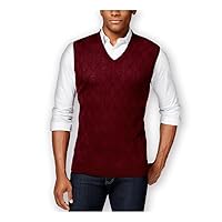 Club Room Mens Merino Textured Argyle Sweater Vest