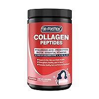 Multi-Collagen-Peptide-Powder with Probiotics, 50 Servings of Hydrolyzed Collagen Peptides with Hyaluronic Acid, Biotin & Multivitamins - Supports Skin, Hair, Nails Health (500g, Odorless)