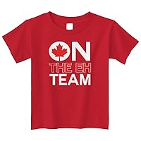 Threadrock Little Boys' On The Eh Team (Canada) Toddler T-Shirt