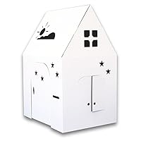 Easy Playhouse - Kids Art and Craft for Indoor and Outdoor Fun, Color, Draw, Doodle on this Blank Canvas – Decorate and Personalize a Cardboard Fort, 34