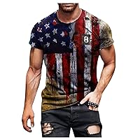 Men's Summer T-Shirt Crew Neck Short Sleeve Top Casual T-Shirt 3D Printed Graphics Novelty Casual T-Shirts Tees