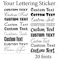 Text Wall Stickers - Custom Lettering Stickers for Cars, Trucks, Boats, Laptops, Mailboxes, Football Helmets - Personalized Custom Font Name Decal Sticker