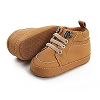 Baby Boy Girl Sneakers High-Top Ankle Shoes Non Slip Soft Sole Infant Toddler Prewalker First Walker Crib Shoes