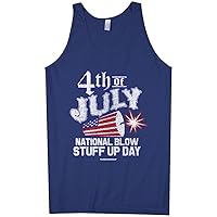 Threadrock Men's 4th of July National Blow Stuff Up Day Tank Top