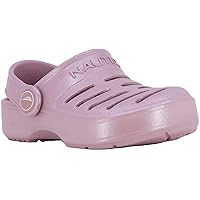 Nautica Kids Children's Clogs, Shoes, & Slip-Ons - Casual, Garden, Beach, Indoor - Lightweight & Comfortable-River Edge Girls-Light Pink Glitter-2