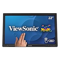 ViewSonic TD2223 22 Inch 1080p 10-Point Multi IR Touch Screen with Eye Care HDMI, VGA, DVI and USB Hub (Renewed)