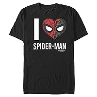 Marvel Big & Tall Spider-Man: No Way Home Heart Spiderman Men's Tops Short Sleeve Tee Shirt