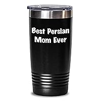 Funny Persian Cat Mom Gifts | Best Persian Mom Ever Tumbler | Mother's Day Unique Gifts for Persian Cat Moms from Daughter | Vacuum Insulated Tumbler With Lid 20oz 30oz