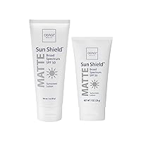 Sunscreen Sun Shield Matte Broad Spectrum SPF 50 Sunscreen, combines UVB absorption and UVA protection, 3 oz
