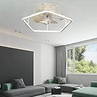 Ceiling Fans Withps for Bedrooms Ceiling Fan Lights with Remote Control Ceiling Fan with Lighting Led Ceiling Fans with Lights Diammble/White
