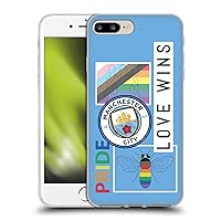 Head Case Designs Officially Licensed Manchester City Man City FC Collage Pride Soft Gel Case Compatible with Apple iPhone 7 Plus/iPhone 8 Plus
