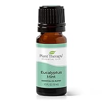 Eucalyptus Mint Essential Oil Blend 10 mL (1/3 oz) Invigorating, Breathe Easier Aromatherapy Blend for Diffusers, Home, Shower Aromatherapy, 100% Pure, Undiluted, Therapeutic Grade