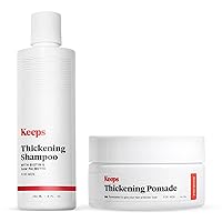Keeps Hair Thickening Shampoo & Hair Thickening Pomade for Men Bundle