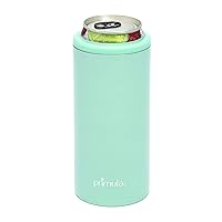 Primula Slim Can Stainless Steel Vacuum Insulated Cooler for 12 Ounce Skinny Cans, Blue