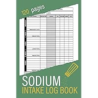 Sodium Intake Tracker: Track and Manage Salt Intake & Other Nutritional Data in This 120 Daily Food Journal, Sodium Counter Log Book, Fat Counter and Blood Pressure Tracker
